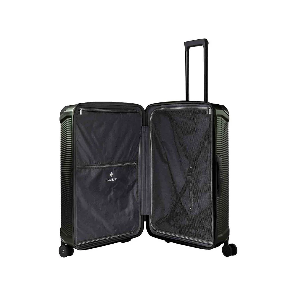 Travelite Millennium Pine Green 4-Doppelrollen Trolley L 76 cm – Bild 5
